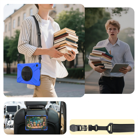 Etui do Samsung GALAXY TAB A11+ PLUS 10.9" 2025 A9+ Plus 2023 Pancerne z uchwytem