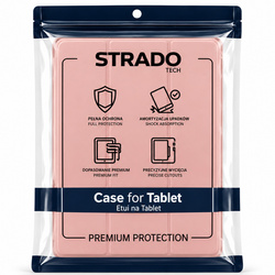 Etui do Galaxy Tab S10 Lite 10.9/S10 FE/S9 FE/ S9/ S8 z miejscem na rysik - różowe