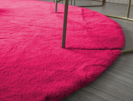 Rabbit Strado 120x120 round rug HotPink (Pink)
