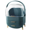 Casket organizer trunk for cosmetics jewelry (Bottle Green)