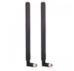2x LTE antenna black for Huawei B593 E5186 B525 - set to improve coverage and signal quality