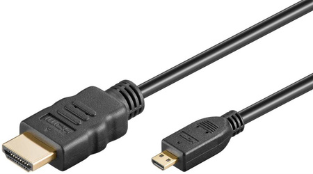 Kabel HDMI 2.0 - micro 4K 60Hz Goobay 1,5m