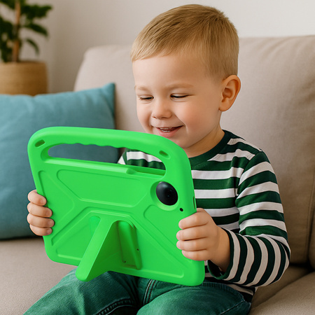 Puzdro pancierové FunColor na Xiaomi Redmi Pad SE 8.7 2024, zelené - ochranné so stojanom