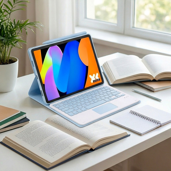 Puzdro s klávesnicou na Lenovo Idea Tab 11 2025, modré - ochranné so stojanom