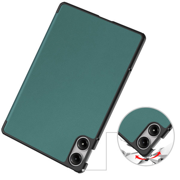 Puzdro Smart na Xiaomi Redmi Pad Pro 12.1 2024 s klapkou / Redmi Pad Pro 12.1 2024, zelené - ochranné so stojanom