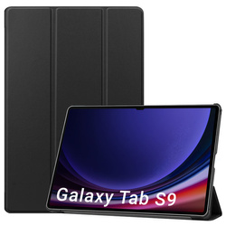 Etui Smart do Samsung Galaxy Tab S9, czarne - ochronne z podstawką, dostęp do portów i przycisków