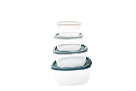Set of food containers with lid plastic 6 pieces