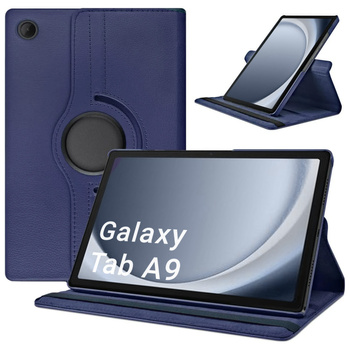 360 Rotating Case for Samsung Galaxy Tab A9 8.7 (Navy Blue)