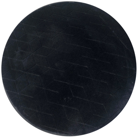 STRADO round Rabbit 3D plush soft like rabbit anti-slip carpet 140 Black