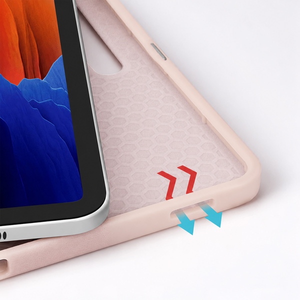 Puzdro Smart s držiakom stylus na Samsung Galaxy Tab S9 / S9 S10, ružové - ochranné so stojanom