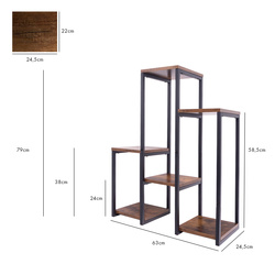 PANORAMA standing metal flower and plant stand - 6-tier VENGE