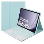 Puzdro s klávesnicou Bluetooth na Galaxy Tab A9 Plus X210 / X215 / X216, modré - ochranné
