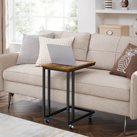Strado VENGE auxiliary coffee table - laptop side table for sofa and bed 2in1 wheels and legs