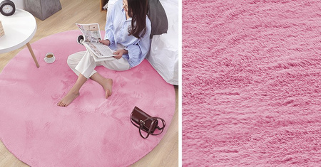 Rabbit Strado 160x160 Round Rug SakuraPink (Pink)