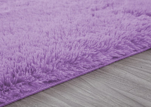 Shaggy Strado room carpet 200x200 PurpleFlower (Light purple)