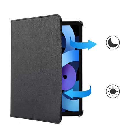 Puzdro otočné na iPad 10.9 2022 Gen. 10 / iPad 11 2025 A16 Gen. 11, čierne - ochranné so stojanom