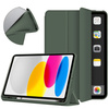 Etui Smart do iPad 10.9 2022 Gen. 10 / iPad 11 2025 A16 Gen. 11 z klapką, zielone - ochronne z podstawką