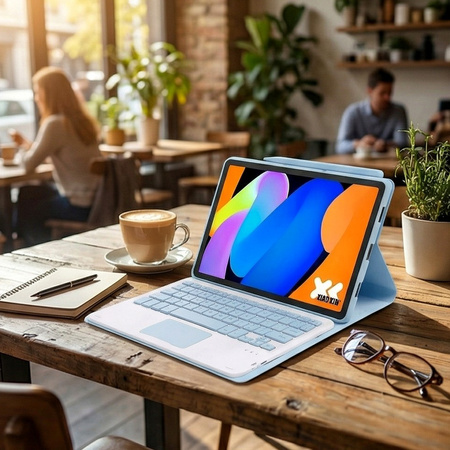 Puzdro s klávesnicou na Lenovo Idea Tab 11 2025, modré - ochranné so stojanom