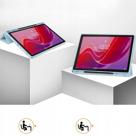 Puzdro Crystal case na Lenovo Tab M11 10.95 11 / 11 TB330, modré - ochranné so stojanom