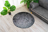 NOVO Strado modern tree trunk carpet for living room grey pattern Grey Trunk 200x200 cm