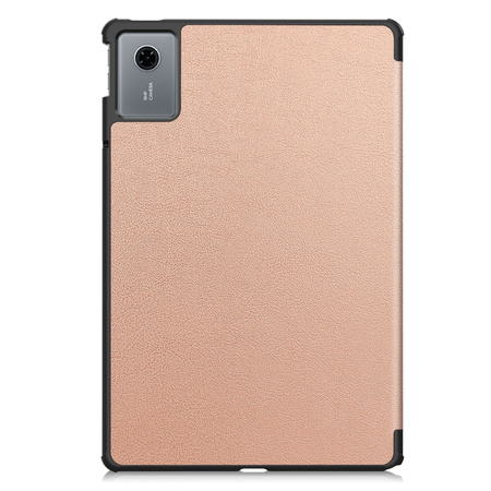 Puzdro Smart na Lenovo Idea Tab 11 2025 s klapkou, zlaté - ochranné so stojanom