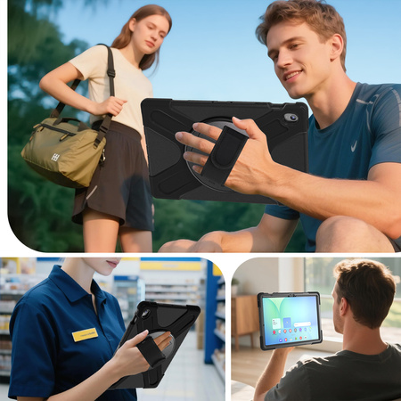 Etui do Samsung Galaxy Tab S10 FE Plus S10 FE+ 13.1" Pancerne z uchwytem