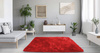 Shaggy room carpet Strado 160x200 BloodyRed (Bright red)