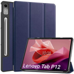 Etui Smart Case do Lenovo Tab P12 12.7 TB370 2023 / Tab P12 TB370, granatowe - ochronne z podstawką