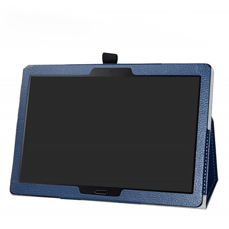 Etui case Slim do Lenovo Tab M10 10.1 TB F / Tab M10 X605, czarne - ochronne z podstawką