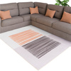 NOVO Strado modern carpet for living room delicate beige velvet pattern Sand Lines 160x200 cm