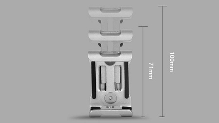 Mocny metalowy uchwyt na telefon na kierownicę rower hulajnoga solidny, czarny