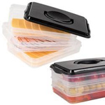 Vilde Container organizer for cooked meats cheese 3-level