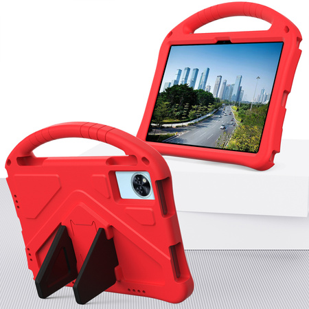 Puzdro FunColor na Lenovo Idea Tab 11, červené - ochranné so stojanom