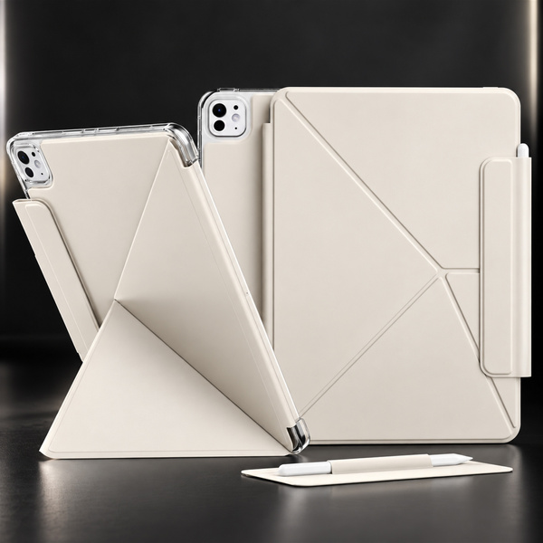 Etui Origami do Apple iPad Air 13 M4 M3 M2 2026/25/24 gen 8/7/6 - białe