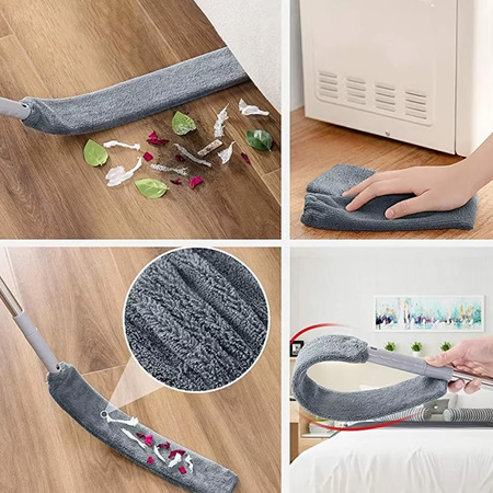 Miotełka teleskopowa do kurzu 3w1 250cm szczotka zmiotka zestaw XXL, szary