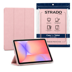 Etui do Galaxy Tab S10 Lite 10.9/ S10 FE/ S9 FE/ S9/ S8 z miejscem na rysik - różowe