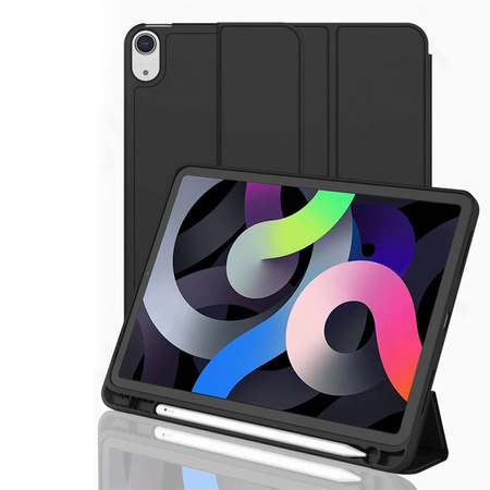 Puzdro Smart na iPad 10.9 2022 Gen. 10, čierne - ochranné so stojanom, prístup k portom a tlačidlám