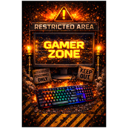 Dywan gamingowy dla gracza mata pod fotel antypoślizgowy Restricted