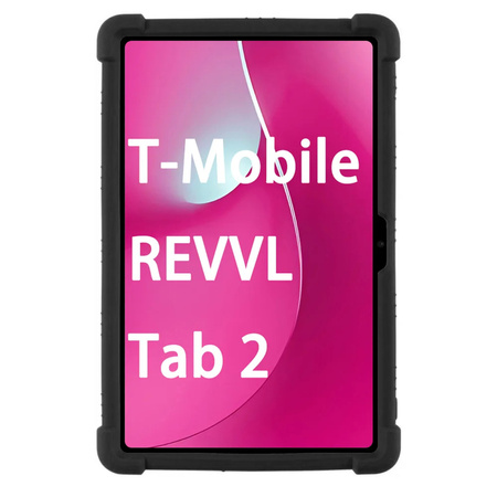 Puzdro Armor na T-Mobile T Tablet 2 10.1 5G 2025 pancierové, čierne - ochranné so stojanom