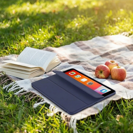 Puzdro Smart na iPad 10.9 2022 Gen. 10 / iPad 11 2025 A16 Gen. 11 s klapkou, tmavomodré - ochranné so stojanom