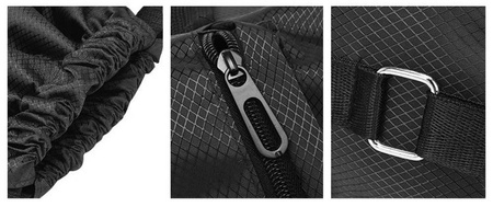 Plecak Wodoodporny sportowy worek lekki 30L torba podróżny kieszenie, czarny