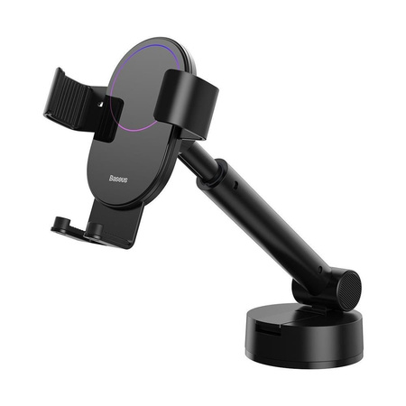 Gravity car mount for Baseus Tank phone with suction cup (black)