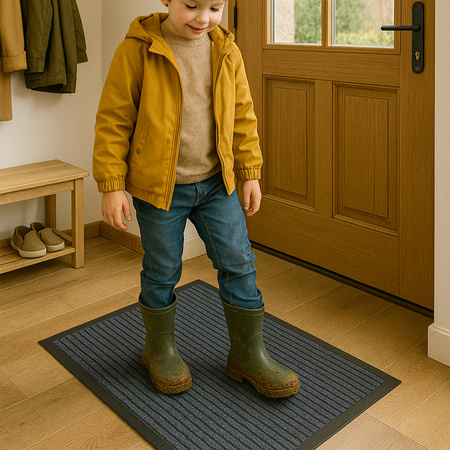 STRADO doormat under shoe door entrance rubber mat 60x90 thick XL