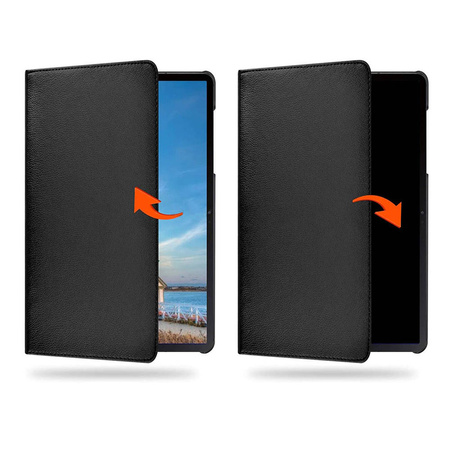 Etui Obrotowe 360 pokrowiec do Samsung Galaxy Tab S8 Plus X800 T730, czarne