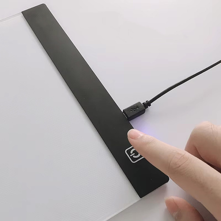 DESKA kreślarska podświetlana LED A4 Tablica tablet graficzny kalka