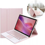 Puzdro s klávesnicou touch na Lenovo Tab 10.1 2025, ružové - ochranné so stojanom
