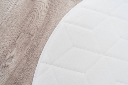 STRADO round Rabbit 3D plush soft like rabbit anti-slip carpet 150 White