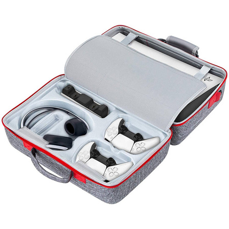 Waterproof travel case bag for Playstation 5 (Gray)