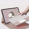Etui z klawiaturą Bluetooth touchpad do Samsung Galaxy Tab A9 8.7 X110/X115, różowe