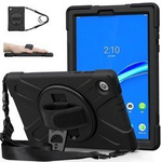 Armor Case with Handle Strap for Lenovo Tab M10 TB-X306X/X306F (Black)
